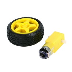 Çin - 6V 250Rpm Sarı Motor ve Tekerlek (Set)
