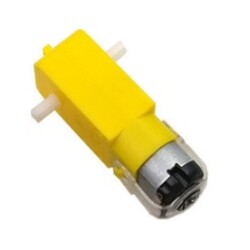 Çin - 6V 250rpm Redüktörlü DC Motor - Sarı Motor (Sarı Tekerlek Uyumlu)