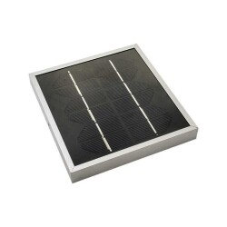 Çin - 6V 600mA Su Geçirmez Alüminyum Kasalı Solar Panel - 130x130mm