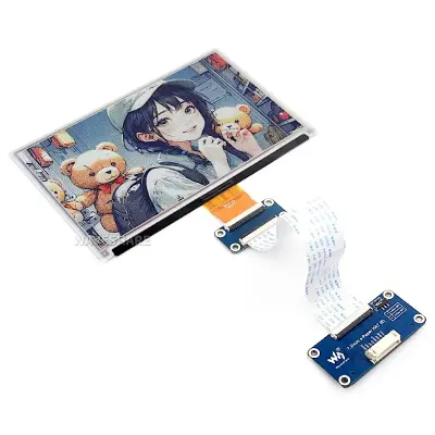 7.3 inç E-Ink ( E-Paper ) Renkli Ekran HAT+ ve Sürücüsü , 800x400, SPI, 27875