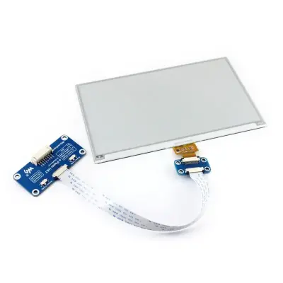 7.5 inç E-Ink ( E-Paper ) Renkli Ekran HAT+ ve Sürücüsü , 800x480, SPI, 13504