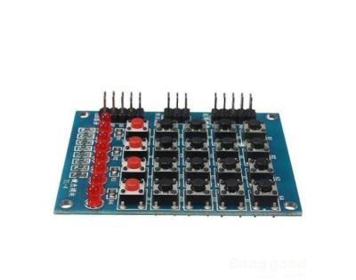 8 Led′li 4x4 Keypad Modül - Tuş Takımı Modül