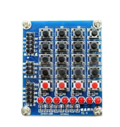 8 LED li 4x4 Keypad Modül - Tuş Takımı Modül - Thumbnail