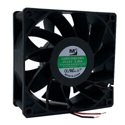 Çin - 92x92x38mm 24V Bilgisayar Kasa Fanı - 0.49A 11.76W 5000rpm 2pin