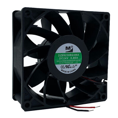 92x92x38mm 24V Bilgisayar Kasa Fanı - 0.49A 11.76W 5000rpm 2pin
