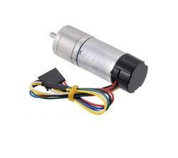 Pololu - 9.7:1 Metal Redüktörlü Motor 25Dx63L mm MP 12V - 48 CPR Enkoderli PL-4862