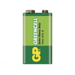 GP Greencell Extra Heavy Duty 9V Kare Pil - 1604G, 6F22 - Thumbnail