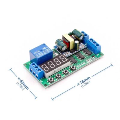 AC 220V Zaman Ayarlı Röle Modülü PLC Uyumlu IO23B0