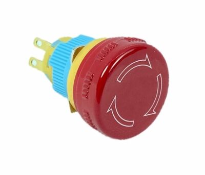 Acil Durum Bas Çevir Buton (Emergency Stop) - 2NC, 26mm Kafa