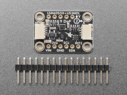 Adafruit LSM6DSOX + LIS3MDL 9 DoF Hassas IMU Sensör Kartı - STEMMA QT / Qwiic - Thumbnail