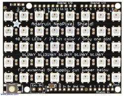 Arduino için Adafruit NeoPixel Shield - 40 RGB LED Pixel Matrix PL2772 - Thumbnail