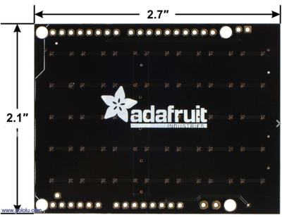 Arduino için Adafruit NeoPixel Shield - 40 RGB LED Pixel Matrix PL2772