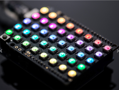 Arduino için Adafruit NeoPixel Shield - 40 RGB LED Pixel Matrix PL2772