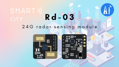 AI Thinker RD-03 24Ghz Radar Hareket Algılama Var Yok Sensörü - 5m, UART