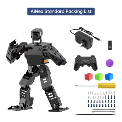 AiNex ROS, Yapay Zeka Destekli İnsansı Robot Eğitim Kiti (Standart, RPi 5 8GB)