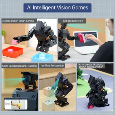 AiNex ROS, Yapay Zeka Destekli İnsansı Robot Eğitim Kiti (Standart, RPi 5 8GB)