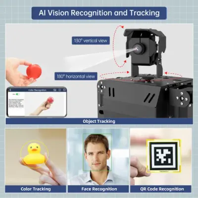AiNex ROS, Yapay Zeka Destekli İnsansı Robot Eğitim Kiti (Standart, RPi 5 8GB)