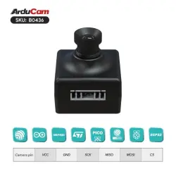 ArduCam Mega 5MP SPI Rolling Shutter Kamera - M12 Lens, 75 deg FoV, 2592x1944 - Thumbnail