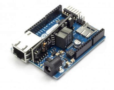 Arduino Ethernet Rev3 PoE modülüyle birlikte