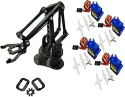 Çin - Arduino Plastik Robot Kol Seti (Gövde + SG90 + Montaj Vida Set)