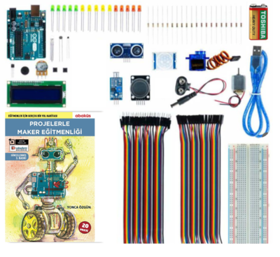 Arduino Proje Maker Öğretmen Seti (Kitaplı Videolu) - Yonca Özgün