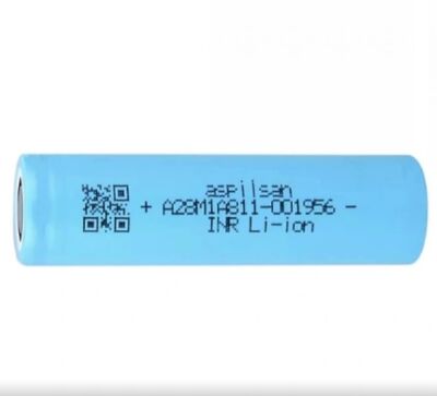 Aspilsan INR18650 A28 Şarj Edilen 18650 Lityum İyon Pil - 3.7V, 2900mAh, Başsız