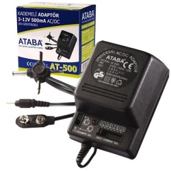 Ataba - Ataba At-500 3-12V 500Mah Kademeli Adaptör Ataba - Ataba At-500 3-12V 500Mah Kademeli Adaptör