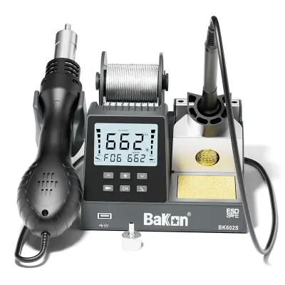 Bakon BK602S 2 in 1 Havya ve Sıcak Hava Tabancalı Tamir İstasyonu