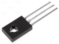 BD136 Low Voltage BJT Transistör, -1.5A -45V, PNP, TO-126 - Thumbnail