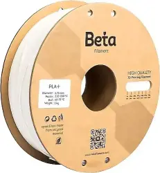 Beta - Beta PLA+ (Plus) 1.75mm Filament - 1kg, Beyaz Beta - Beta PLA+ (Plus) 1.75mm Filament - 1kg, Beyaz