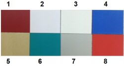 Beyaz Çerçeveli Renkli Yüzey Manyetik Pano - 54 x 70 cm, 10 Adet Mıknatısla - Thumbnail