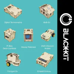 black-KİT Arduino Tabanlı Mucit Seti (Ahşap Parçalar ile Üret) - Thumbnail