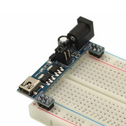 Çin - BreadBoard Güç Kaynağı (Power Supply) Modülü - Mavi, 5V/3.3V, MB102 Çin - BreadBoard Güç Kaynağı (Power Supply) Modülü - Mavi, 5V/3.3V, MB102