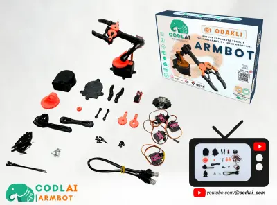 Codlai ArmBot 4 Eksen Programlanabilir Robotik Kol