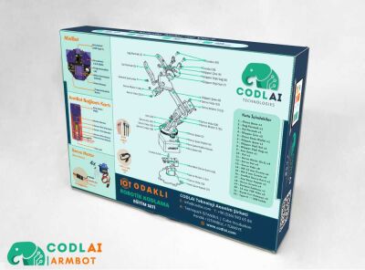 Codlai ArmBot 4 Eksen Programlanabilir Robotik Kol
