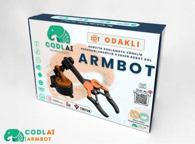 Codlai ArmBot Lite 4 Eksen Programlanabilir Robotik Kol
