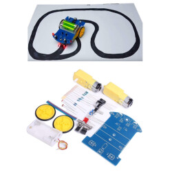Çin - D2-1 Kendin Yap DIY Akıllı Çizgi İzleyen Araç Kiti