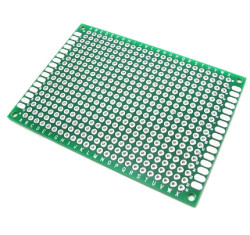 Jsumo - Delikli Pertinaks PROTO PCB - 8x12, Çift Yüzlü