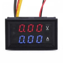 Çin - Dijital Akım ve Voltaj Göstergesi - Kasalı, Kırmızı & Mavi, 100V 10A Çin - Dijital Akım ve Voltaj Göstergesi - Kasalı, Kırmızı & Mavi, 100V 10A