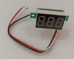 Dijital Mini Voltaj Göstergesi (Yeşil) - Thumbnail