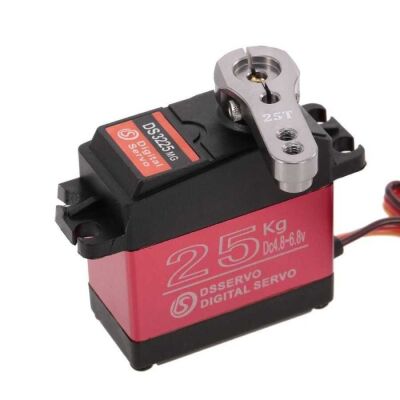 DSServo DS3225 25kg Su Geçirmez Dijital Servo Motor - 180°