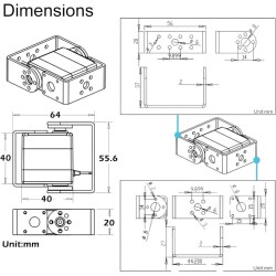 DSServo RDS3235 35kg Yüksek Torklu Su Geçirmez Dijital Servo Motor - 180° - Thumbnail