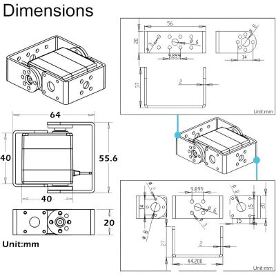 DSServo RDS3235 35kg Yüksek Torklu Su Geçirmez Dijital Servo Motor - 180°