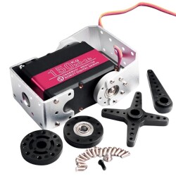 DSServo RDS51150 150kg Su Geçirmez IP66 Metal Dişli Dijital Servo Motor - 180° - Thumbnail