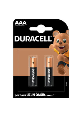 Duracell AAA 1.5V İnce Kalem Pil - LR03, MN2400, 2li