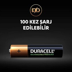 Duracell AAA Şarj Edilir İnce Kalem Pil - 1.2V, 900mAh, HR03, DX2400, 2li - Thumbnail