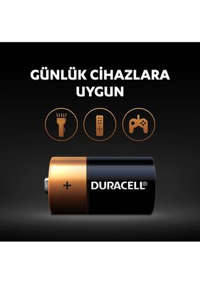 Duracell C Size Orta Boy 1.5V Alkalin Pil - LR14, MN1400, 2li