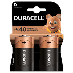 Duracell - Duracell D Size Büyük Boy 1,5V Alkalin Pil - LR20, MN1300 , 2li Duracell - Duracell D Size Büyük Boy 1,5V Alkalin Pil - LR20, MN1300 , 2li