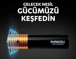 Duracell Optimum Alkalin AAA İnce Kalem Pil - 1.5V, MX2400, 4lü - Thumbnail