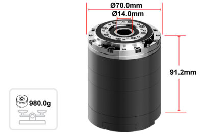 Dynamixel-Y YM070-210-A099-RH Endüstriyel Servo Robot Aktüatör (All in One) - 24V